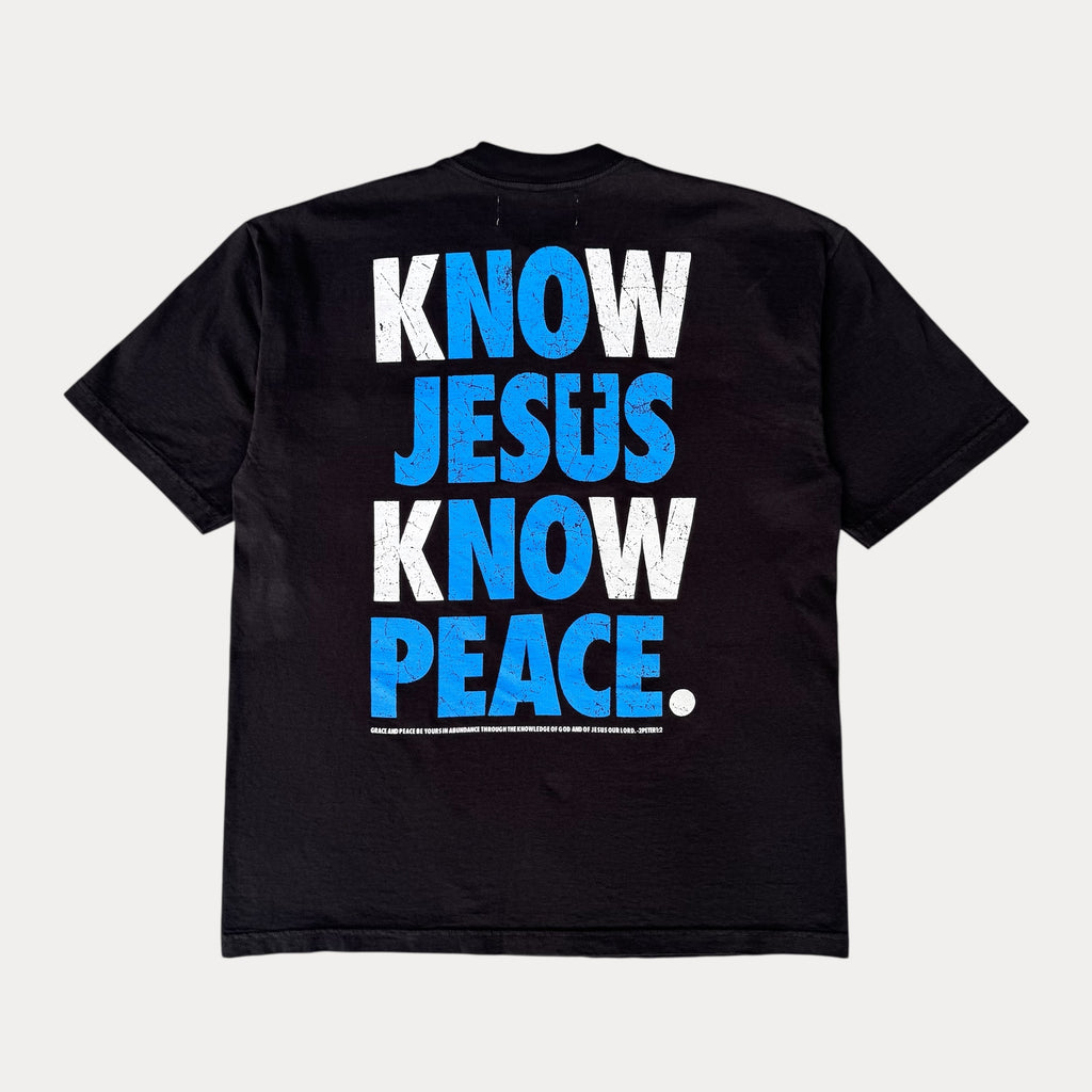 Know Jesus, Know Peace Pocket Tee